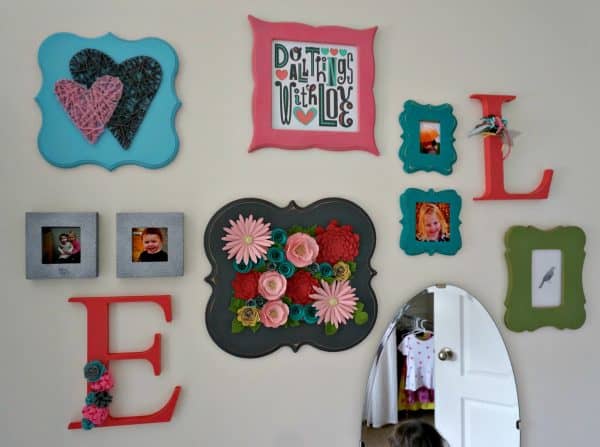 Fun & Pretty Wall Art for a darling little girl room makeover