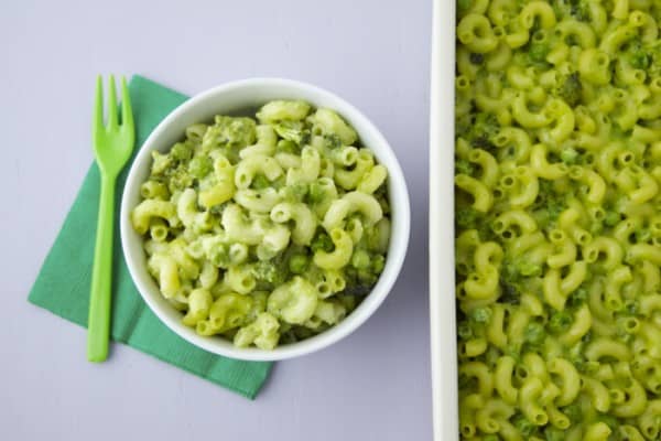 green mac and cheese