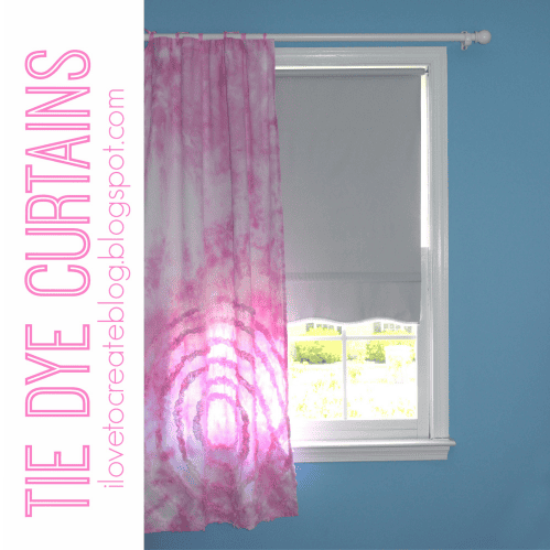 DIY tie dye curtains with full instructions