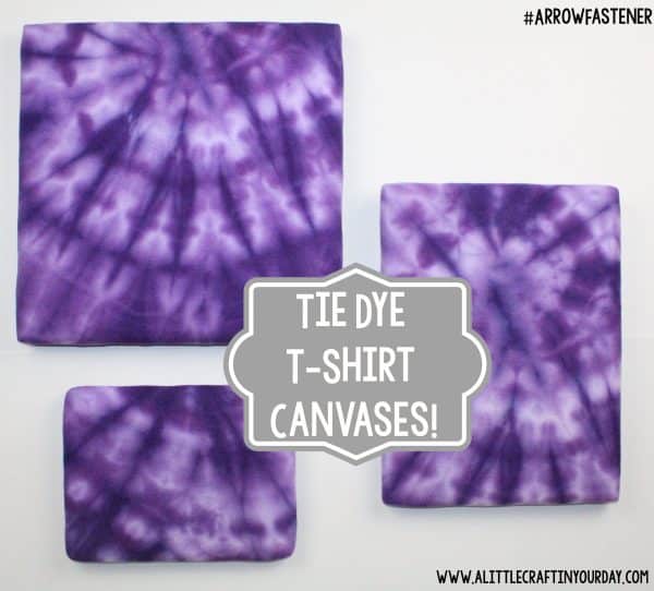 DIY tie dye canvas art