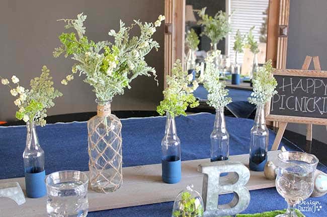 Check out my denim indoor picnic tablescape on Design Dazzle!