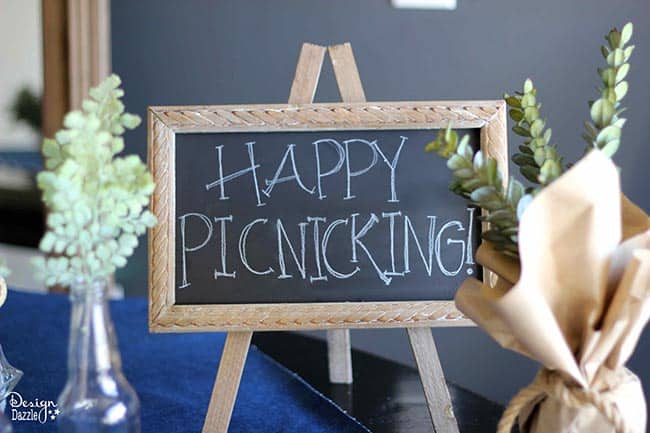 Check out my denim indoor picnic tablescape on Design Dazzle!