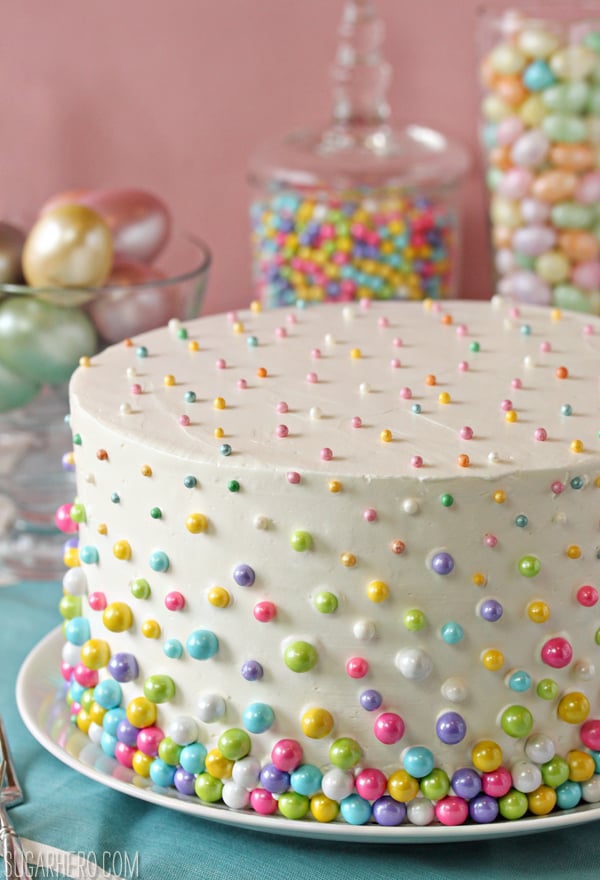 This cake is so perfect for so many occasions - super simple baby shower cake!
