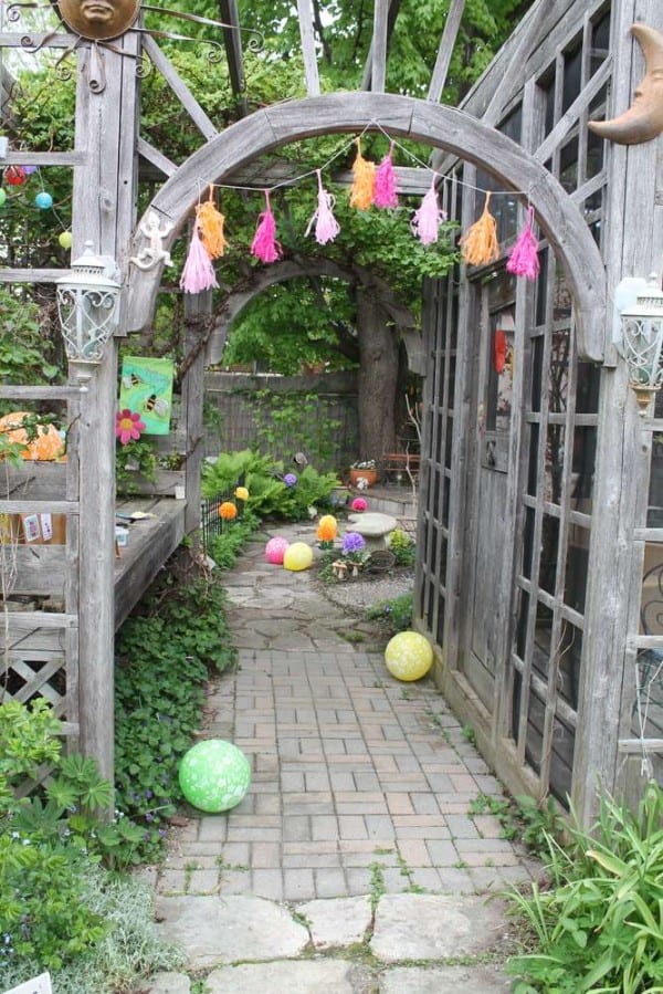 fairy garden back yard