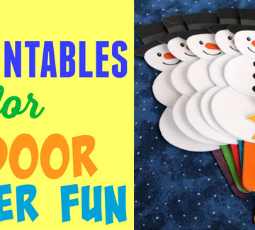 Free printables for indoor winter fun