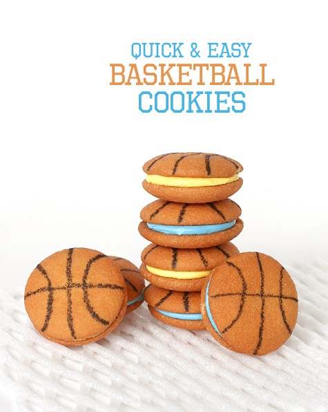 quick and easy basketball cookies