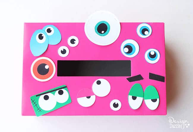 Make this fun Monster Valentine Card Holder! It's so easy, you and your kids will love it. Check it out on Design Dazzle.