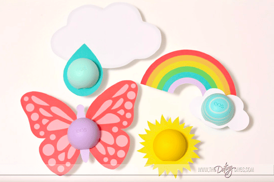 EOS chapstick Easter basket stuffers! So cute...and free printables! Awesome Easter gift idea for girls!