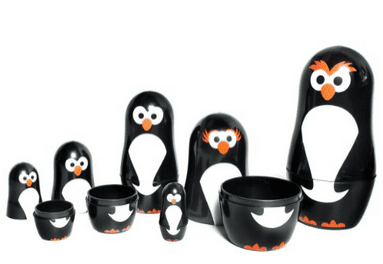 These penguin nesting dolls are DARLING! This post has such an awesome Easter gift ideas for boys!