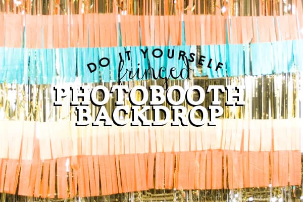 Love this fringed DIY photo backdrop!