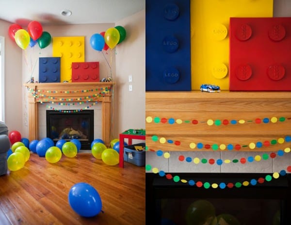 Love these lego party decorations!