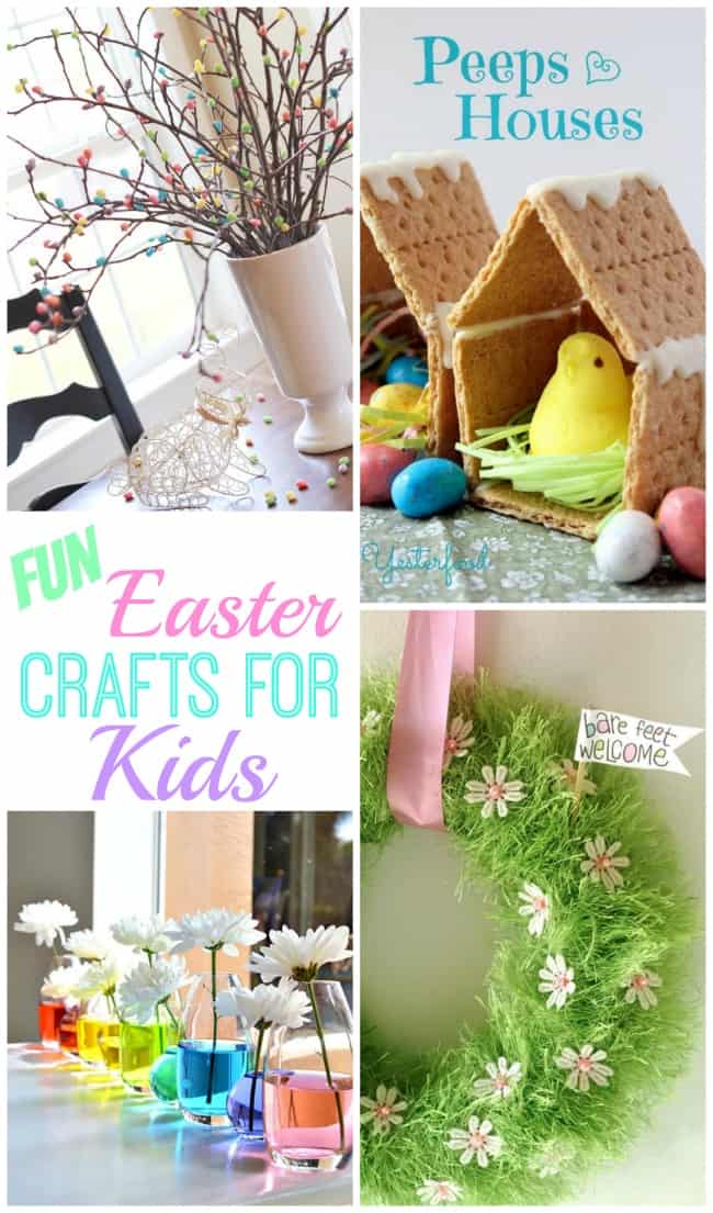 Fabulously fun Easter crafts for kids! Kids will love these springtime ideas!