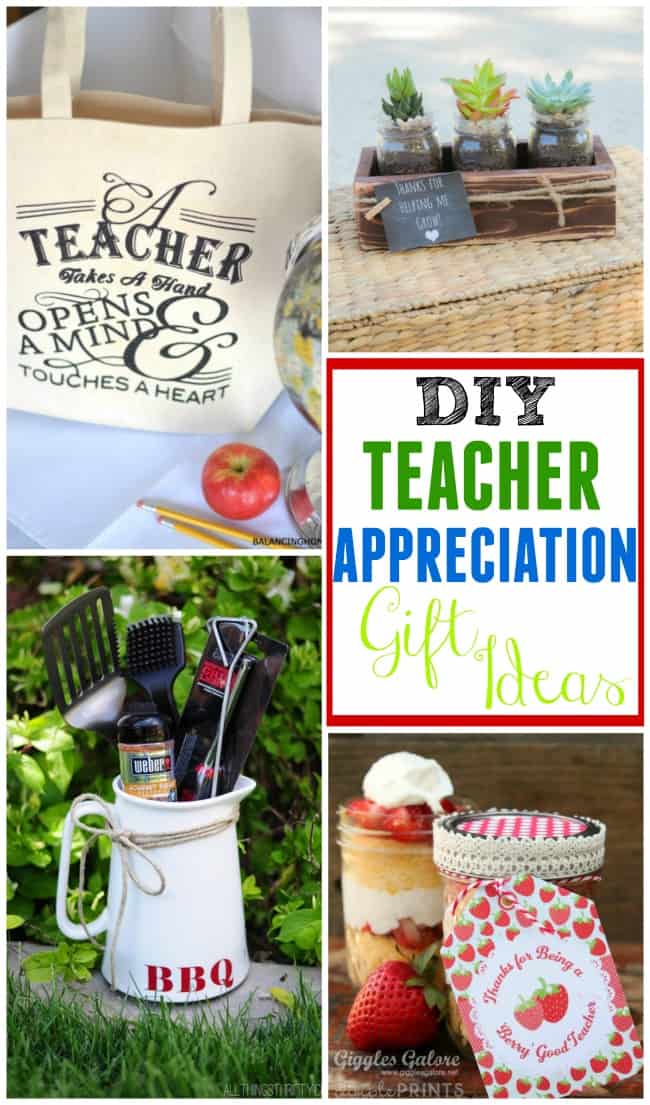 DIY Teacher Appreciation gift ideas