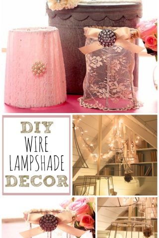 These DIY wire lampshade decor ideas will have your space looking pretty in no time!