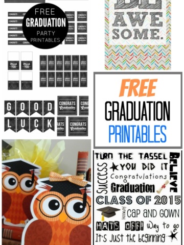 Fabulous & FREE graduation printables to celebrate the big day!