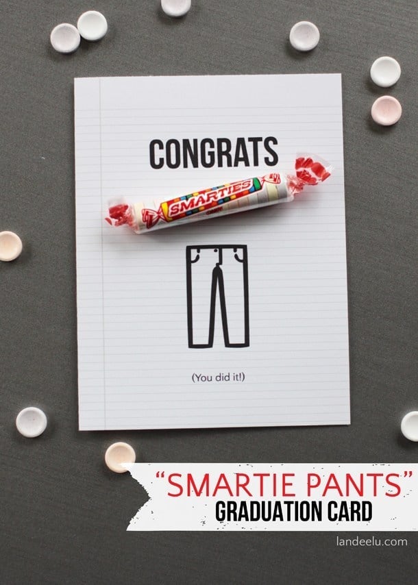 Smartie pants graduation card