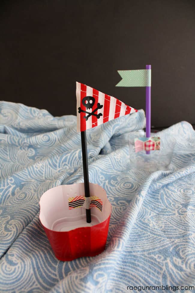 Fun upcycled boats the kids can make. Great summer activity