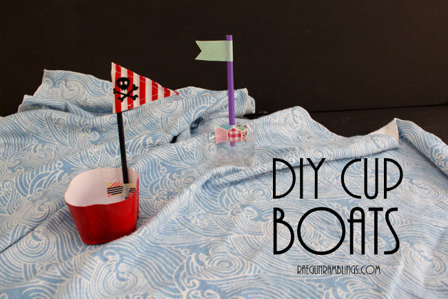 Darling boats made out of party leftovers kid crafts