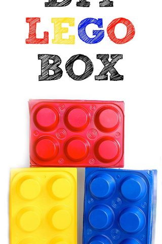 DIY Lego Box - perfect for storing legos, party props & more!