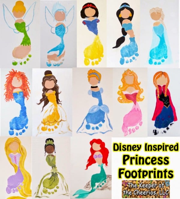 Disney Princess Footprints