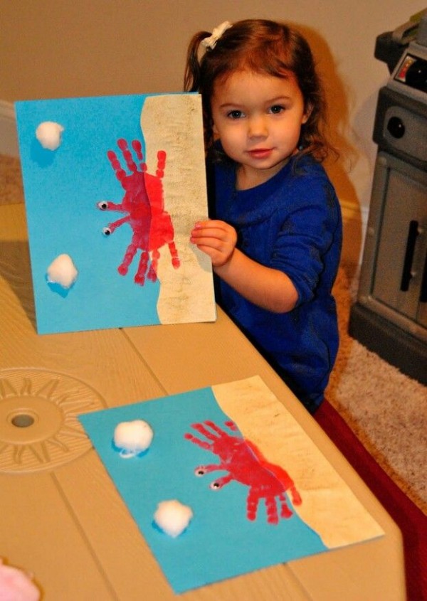 handprint crab beach craft