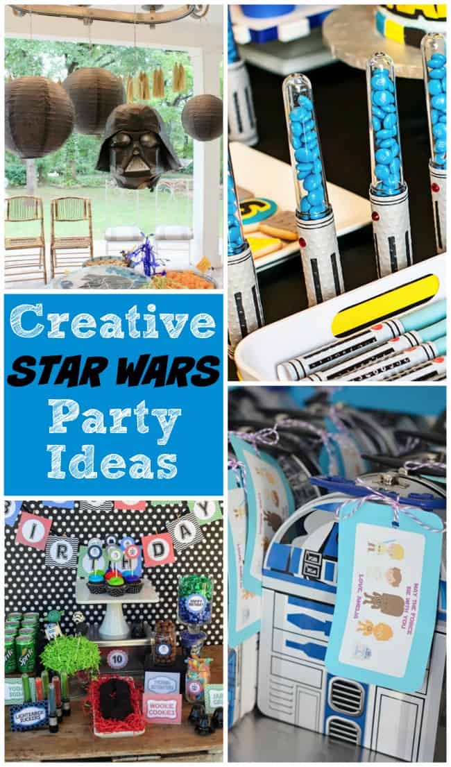 Tons of awesome and creative Star Wars party ideas, which are definitely popular right now with the release of a new movie coming soon!