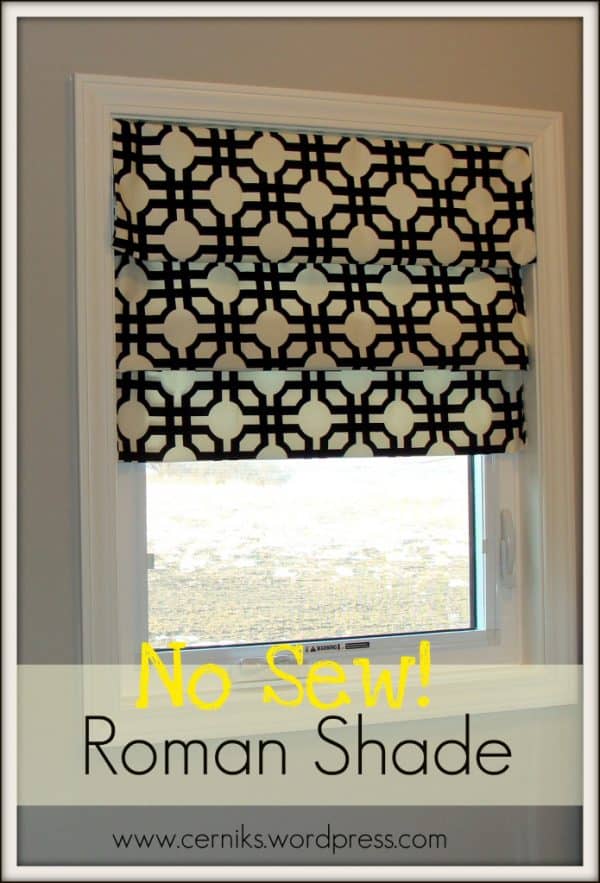 no-sew roman shades