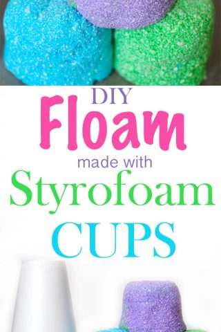 floam made with styrofoam cups | Design Dazzle