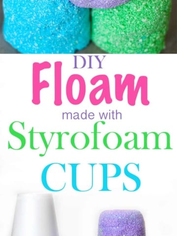 floam made with styrofoam cups | Design Dazzle