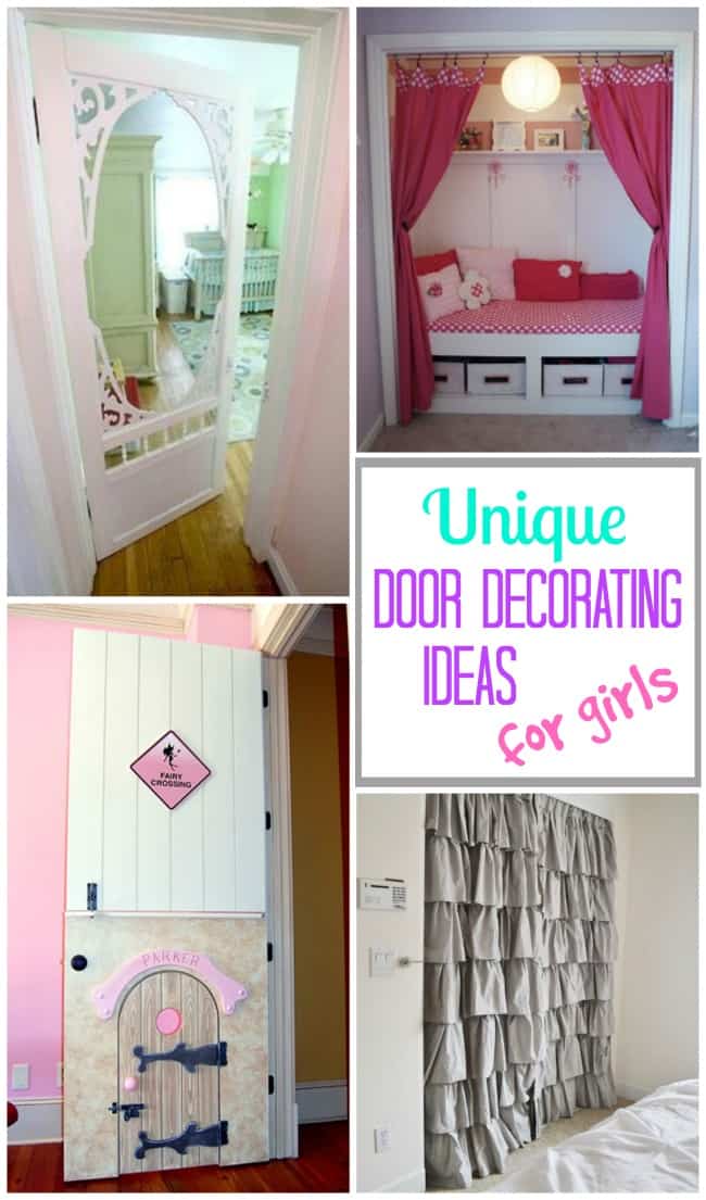 10+ amazingly cool Bedroom Door Decoration Ideas for girls rooms!