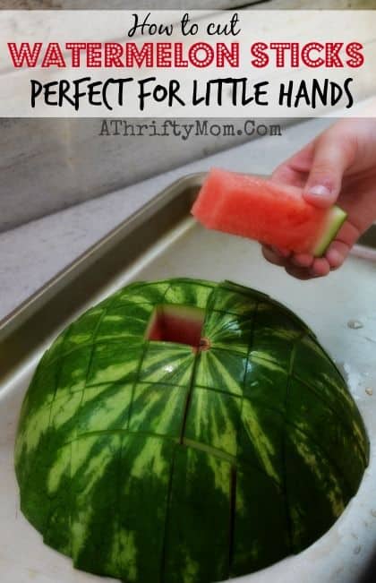 watermelon sticks for little hands