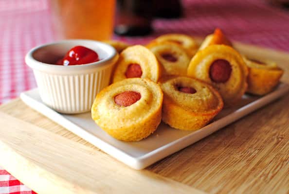 mini corn dog muffins