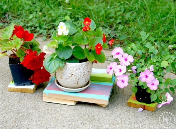 DIY Kid Crafted Plant Stands