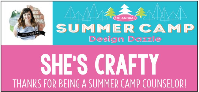 She's Crafty guest blogger for Design Dazzle Summer Camp