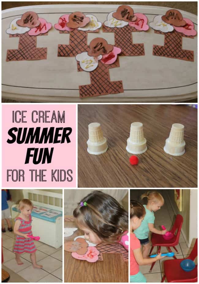 Summer fun with ice cream for the kids!