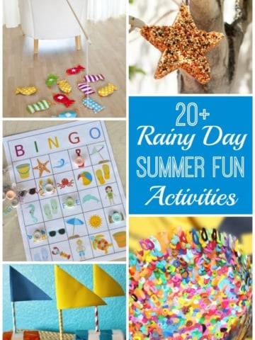 20+ Rainy Day Summer Fun Activites for kids