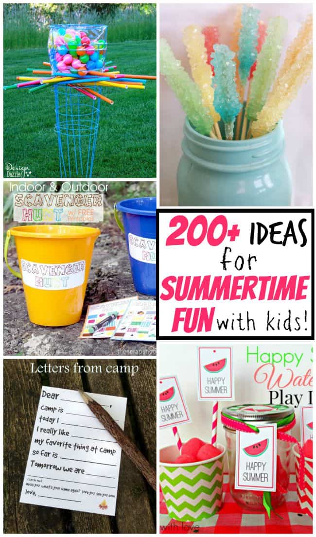 Check out these hundreds and hundreds of fun summer ideas for kids! Indoor and outdoor activities and ideas they will definitely enjoy! - Design Dazzle