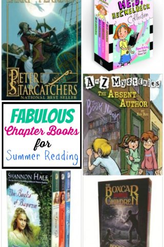 Fabulous list of chapter books for Summer reading for kids