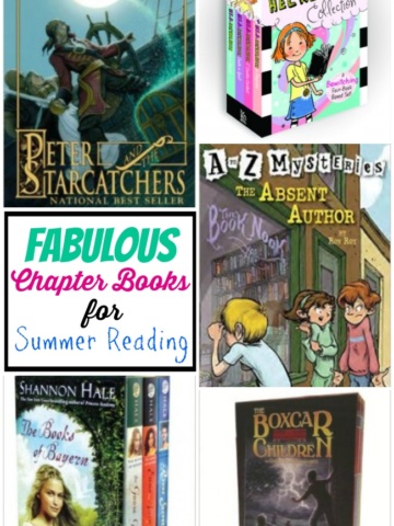 Fabulous list of chapter books for Summer reading for kids