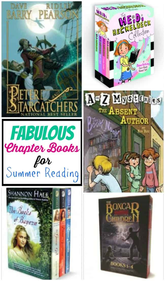 Fabulous list of chapter books for Summer reading for kids