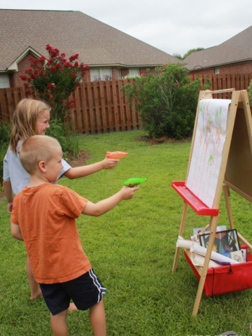 Squirt Gun Painting