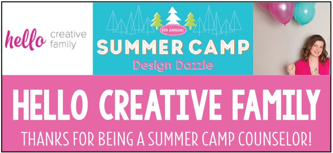 Hello Creative Family - guest blogger for Design Dazzle Summer Camp