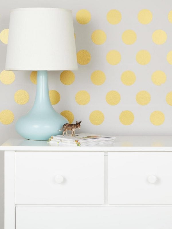 Use removable vinyl decals to pretty up your dorm room walls