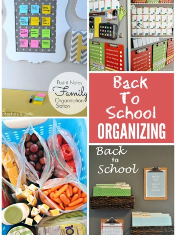 Fabulous Back To School Organizing ideas