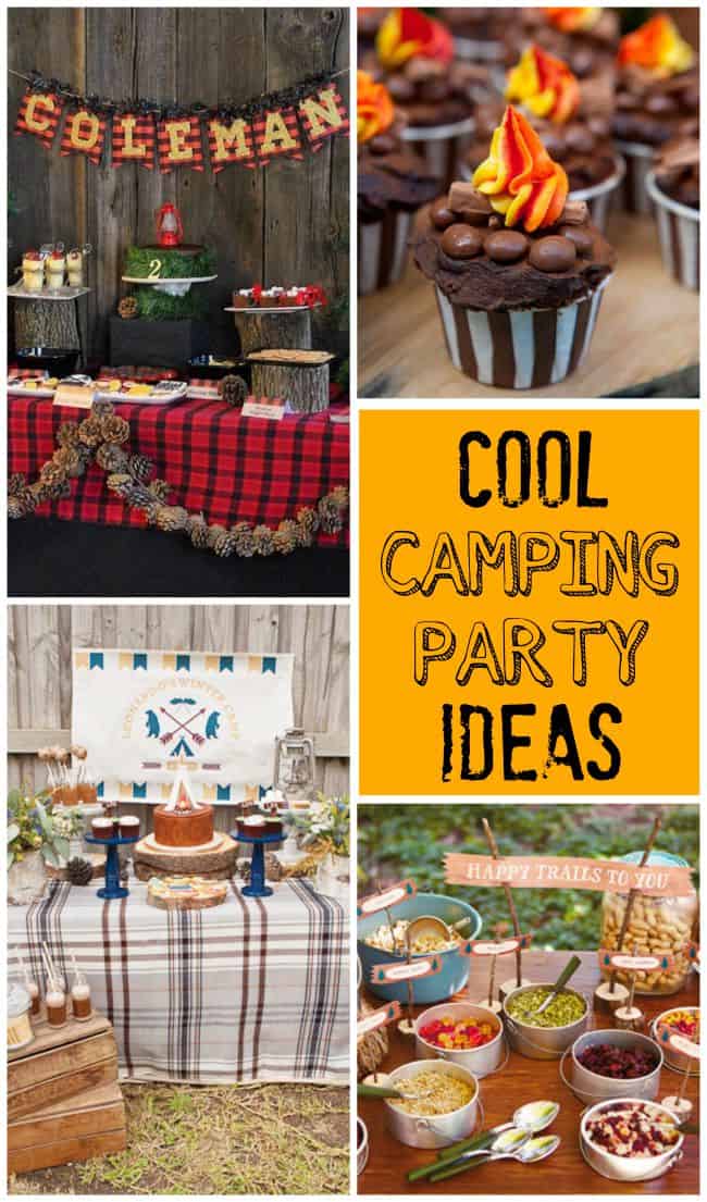 Super cool camping parties for kids this summer! DIY ideas, recipes, and decor for the perfect outdoor party! |Design Dazzle