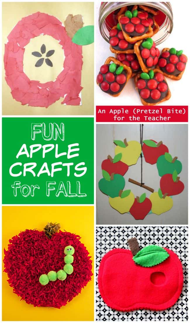 10+ FUN apple crafts for FALL