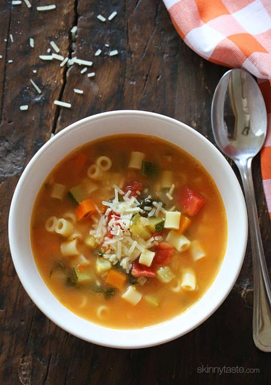 Crock Pot Minestrone Soup from Skinny Taste. 