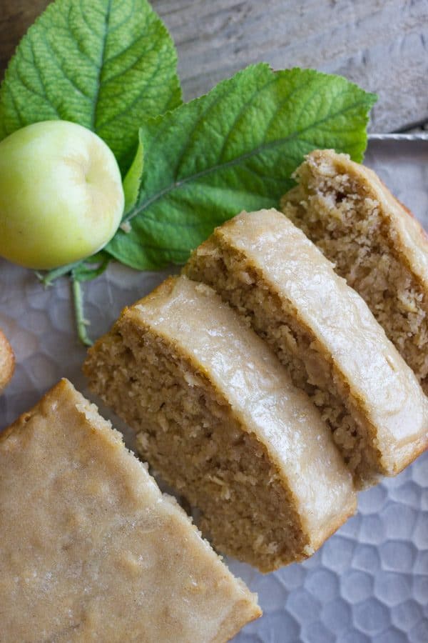 Glazed Apple Cinnamon Oatmeal Bread