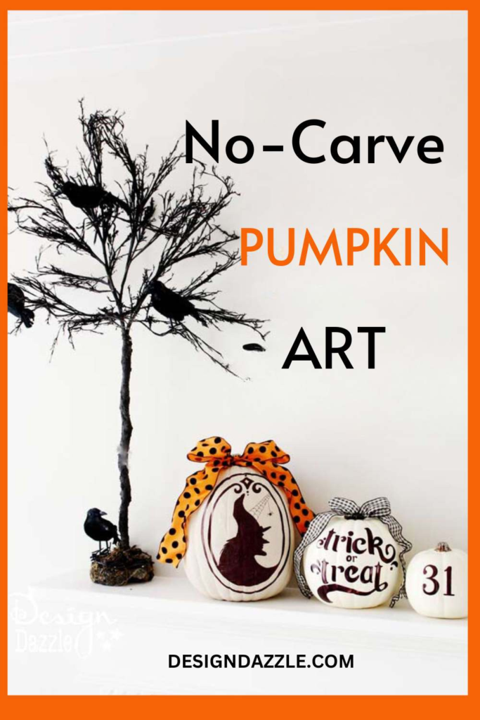 No-carve pumpkin art