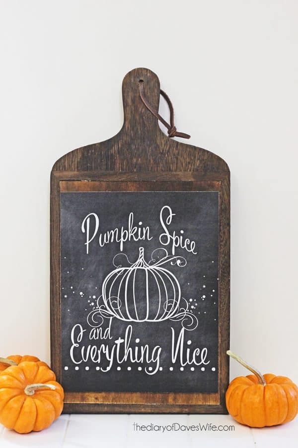 pumpkin spice free printable